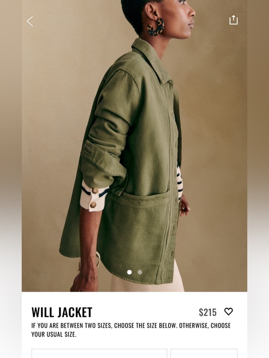 Sezane Jackets & Blazers - Sezane Will Jacket - Olive Green